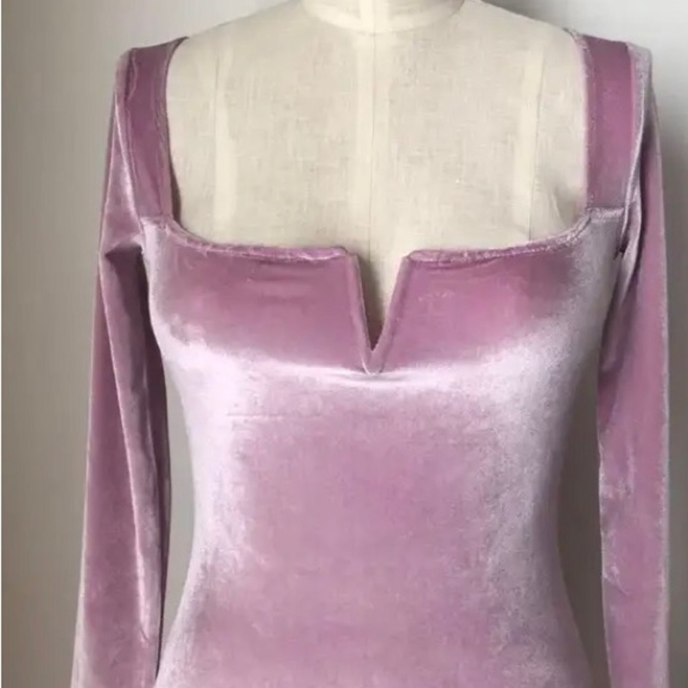 NWOT !! NEW Uo Out From Under Evelyn Velvet Bodysuit, XS